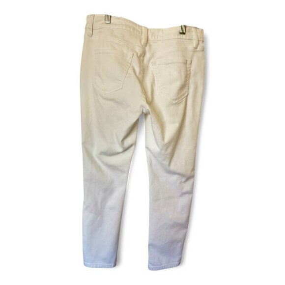 a.n.a. Petite WHITE JEANS Size 28/6Petite Skinny Ankle Stretch Denim Mid-Rise - Picture 5 of 11